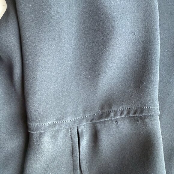 Armani Collezioni Womens Black Button-Down Blazer Jacket Sz10 Acetate/Silk Italy - Picture 3 of 10